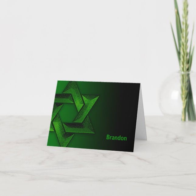 Green and Black Star von David Danke (Vorderseite)