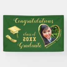 Green and Gold Class of 2025 Abschluss Foto