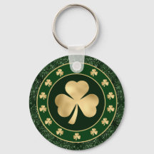 Green and Gold Kleeblatt Clover St Patrick's Day