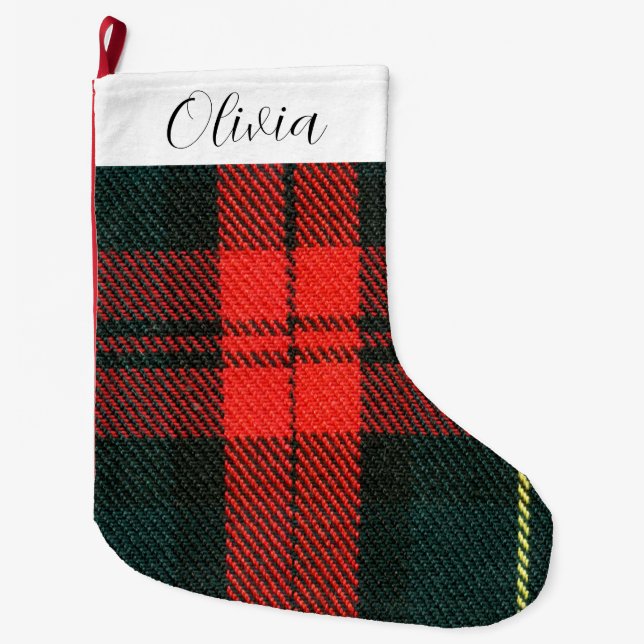 Green and Red  Großer Weihnachtsstrumpf (Vorderseite)