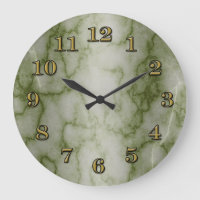 Green and White Marble