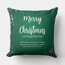 Green and White Simple Christmas Day Best 20" x20"