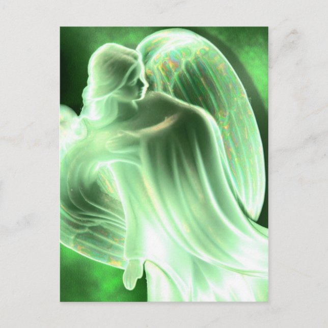 Green Angel Postcard Postkarte (Vorderseite)