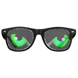 Green Animal Evil Eyes Party Sonnenbrille
