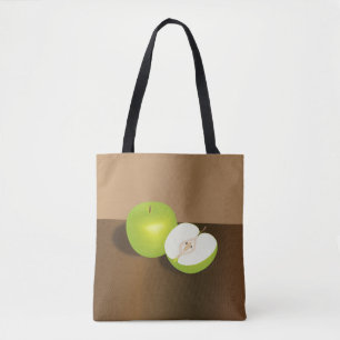Green Apfel und ein halbes Stillleben Tasche