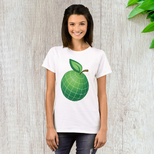 Green Apple Earth Environment Planet T-Shirt