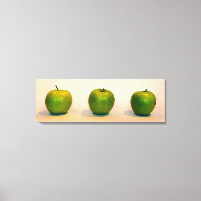 Green Apple Trio Leinwanddruck (Vorderseite)