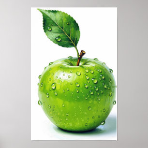 Green Apple Wall Art Poster