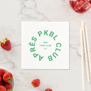 Green Après PKBL Club Wappen Pickleball Serviette