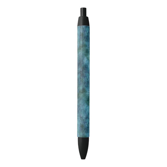Green Aquamarin Aqua Blue Earth Ocean Marble Abstr Kugelschreiber (Vorderseite Vertikal)