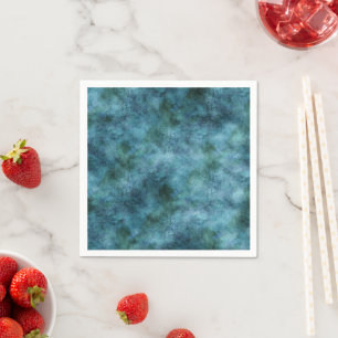Green Aquamarin Aqua Blue Earth Ocean Marble Abstr Serviette