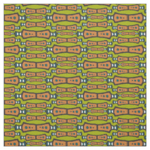 Green Aquamarin White Black Abstrakt Tribal Design Stoff