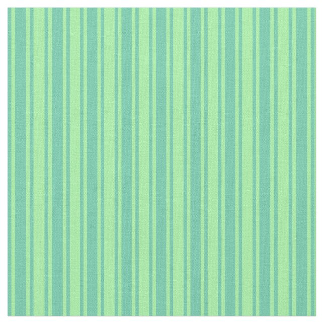Green & Aquamarine Lined Pattern Stoff (Nahaufnahme)