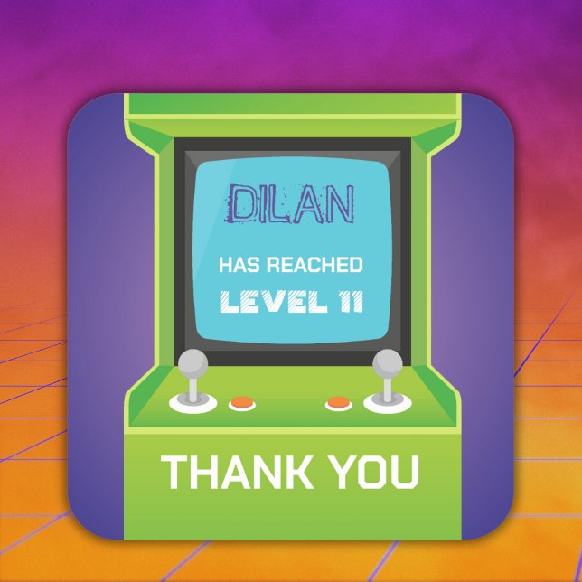 Green Arcade Gamer danken Ihnen Sticker (Von Creator hochgeladen)