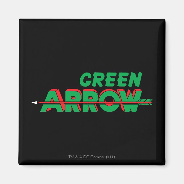 Green Arrow-Logo 2 Magnet (Vorne)