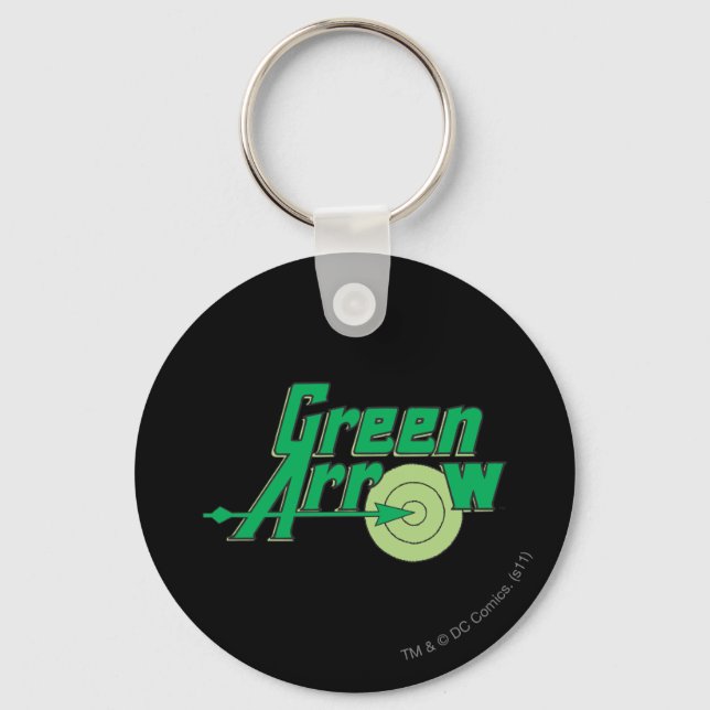 Green Arrow-Logo Schlüsselanhänger (Vorderseite)