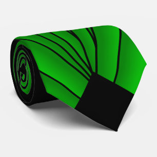 Green Art Deco Design Krawatte