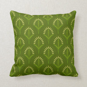Green Art Deco Kissen