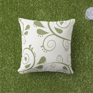 green art decor outdoor pillows  kissen