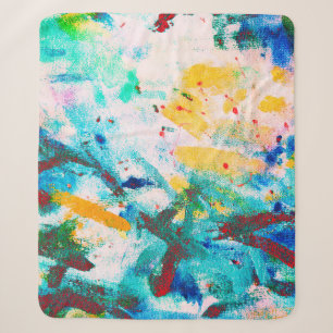 Green Artistic Canva. Lila Coole Illustration. Ode Sherpadecke