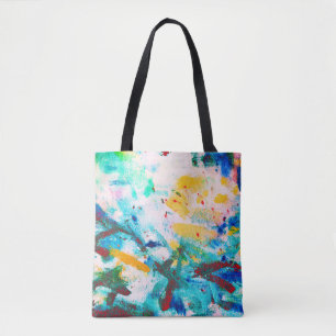 Green Artistic Canva. Lila Coole Illustration. Ode Tasche