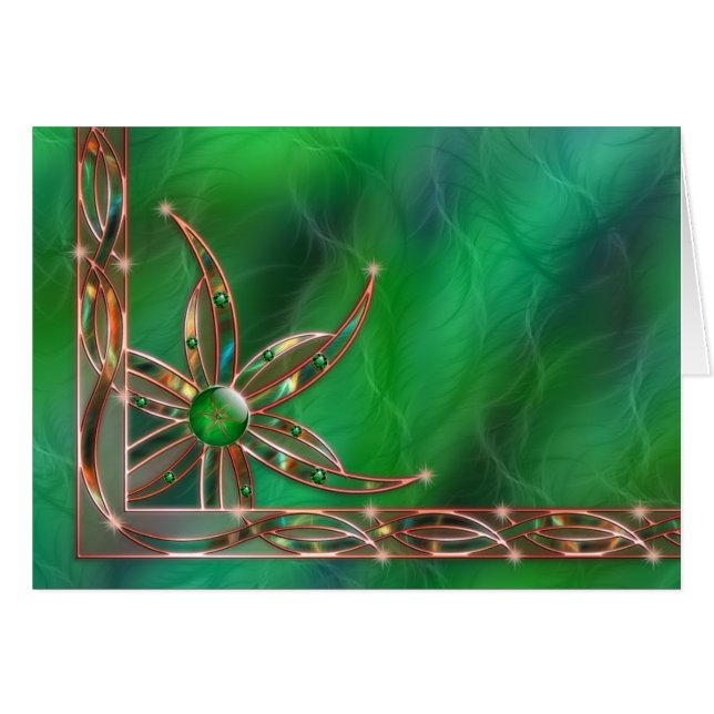 Green As the Grass Card (Vorderseite (Horizontal))