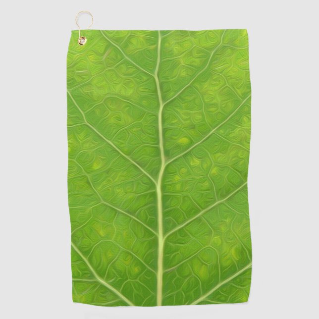Green Aspen Leaf #11 Golfhandtuch (Vorderseite)