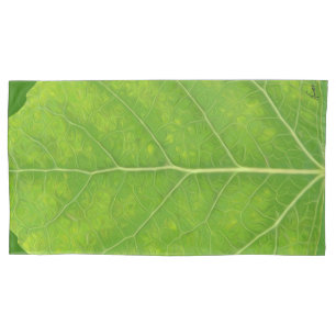Green Aspen Leaf #11 Kissenbezug