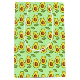 Green Avocado Cat Mittlere Geschenktüte