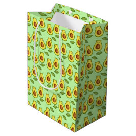 Green Avocado Cat Mittlere Geschenktüte