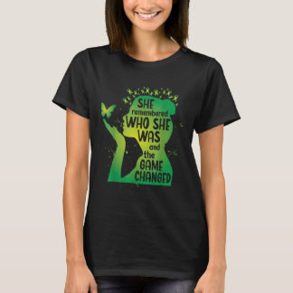 Green Awareness Ribbon Butterfly Psychische Gesund T-Shirt