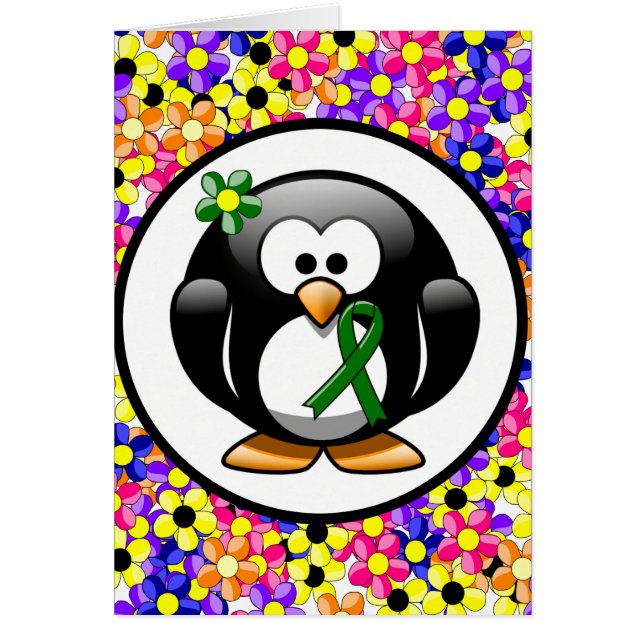 Green Awareness Ribbon Penguin (Vorne)