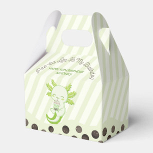 Green Axolotl Bubble Boba Tea Par Tee Geburtstag Geschenkschachtel