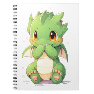 Green Baby Dragon Notizblock