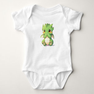 Green Baby Dragon Strampler