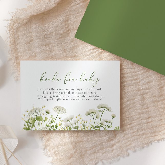 Green Baby in Blood Wildblume Bücher für Baby Begleitkarte (Von Creator hochgeladen)