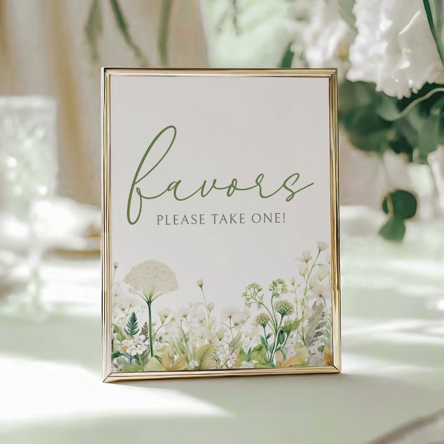 Green Baby in Bloom Wildblume Dusche Gefallen Zeic Poster (Von Creator hochgeladen)