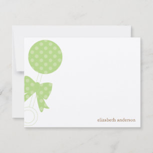 Green Baby Rattle Shower Vielen Dank Dankeskarte