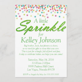 Green Baby Sprinkle Dusche laden Einladung