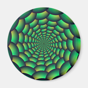 Green Ball Spiral Tunnel Magnet