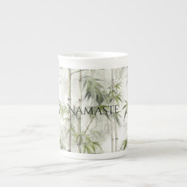 Green Bamboo Mindfulness Yoga Prozellantasse
