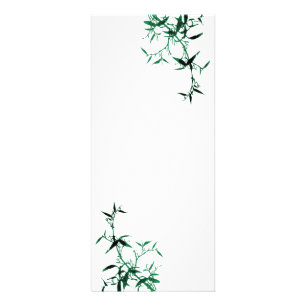 Green Bamboo Rack Card Werbekarte