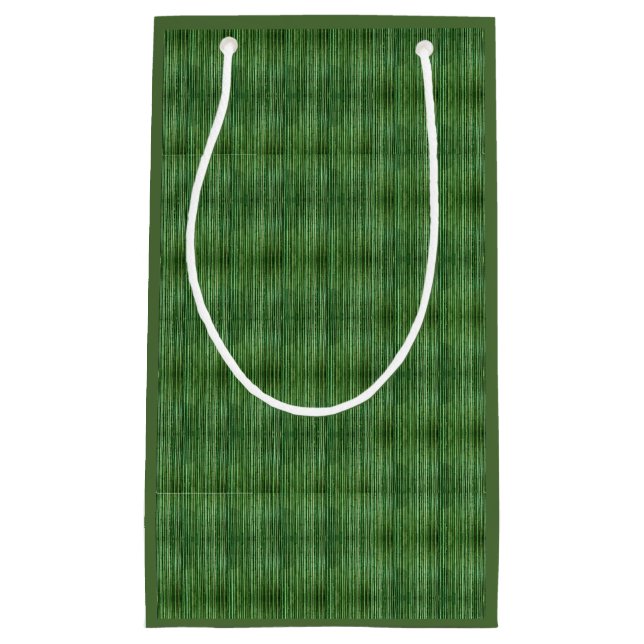 Green Bamboo Reed Muster Geschenktasche Kleine Geschenktüte (Vorderseite)