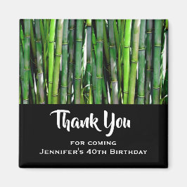 Green Bamboo Stalks Naturfotografie Danke Magnet