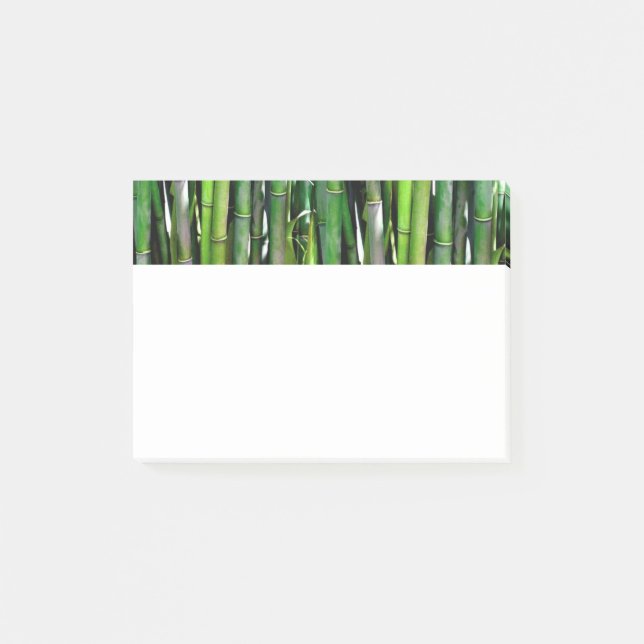 Green Bamboo Stalks Naturfotografie Post-it Klebezettel (Vorderseite)