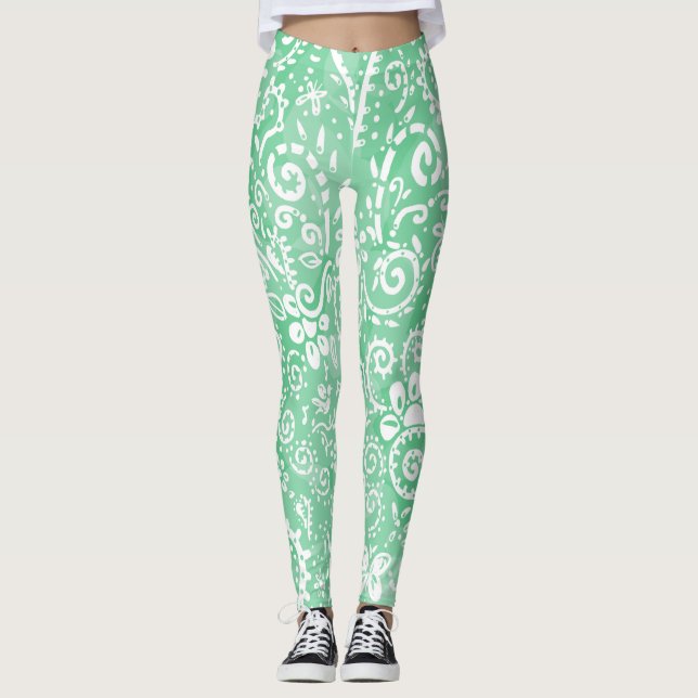 Green Bandana Leggings (Vorderseite)