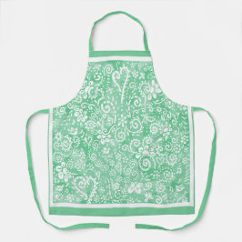 Green Bandana Print Schürze
