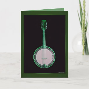 Green Banjo Card Karte