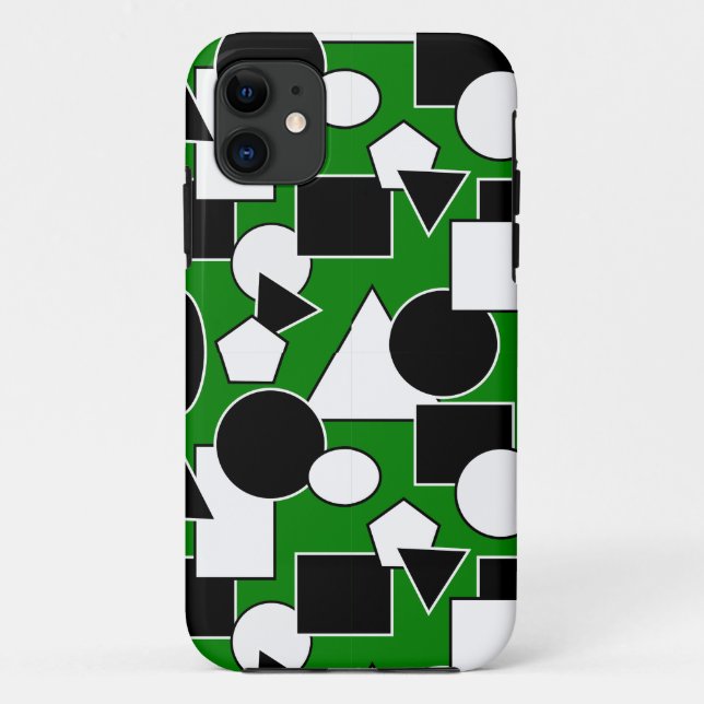 Green Bauhaus Collage Case-Mate iPhone Hülle (Rückseite)