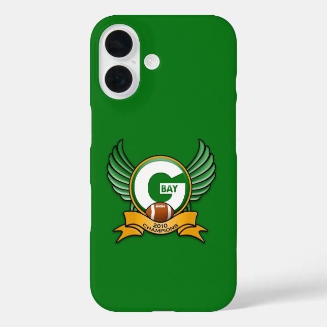 Green Bay 2010 Champions iPhone 16 Hülle (Rückseite)
